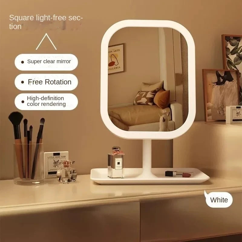 Illuminated Desktop Makeup Mirror